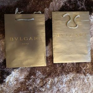 Bvlgari shopping bag, small paper bag 11”*8.27”*3.54”